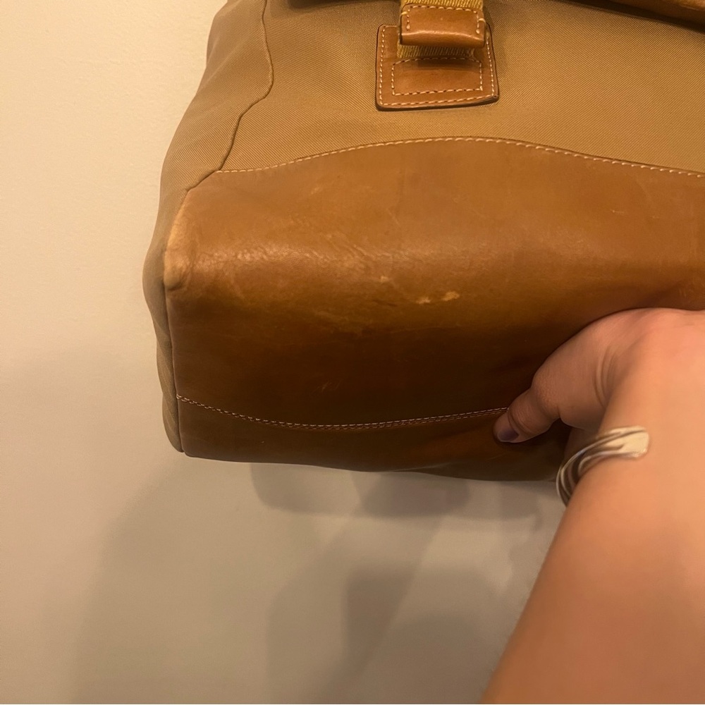 Coach Vintage Large Messenger Bag, Leather and Canvas  tan - Picture 4 of 14